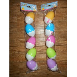Greenbrier Two Packs Of 5 Each Fillable Easter Eggs