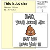 Fathers Day Card Funny Happy Father's Day Cards For Dad