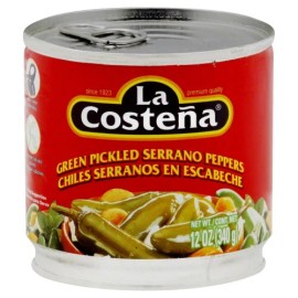 La Costena Pepper Serrano 12 OZ Pack Of 12