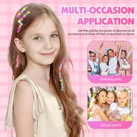 RoserRose Hair Accessories Girls, Hair Braiding Machine Hair Strands Children's Toy, Children's Hair Braiding Machine DIY Hair Decoration Hair Beads for Gift Girls 5 6 7 8 9 10 Years