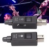 Dpofirs Wireless Microphone System XLR Microphone Adapter, Wireless Microphone Transmitter