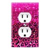 WIRESTER Duplex Outlet Cover Wall Plate/Switch Plate - Hot Pink
