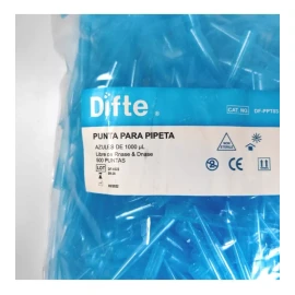 Difte Puntas Azul De 1000ul Para Micropipeta 2,500 Piezas