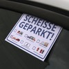 trendaffe Scheisse Geparkt! (German language) Comic Edition Windscreen Notepad, Set