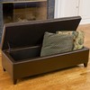 Christopher Knight Home York Bonded Leather Storage Ottoman Bench, Brown