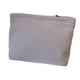 Cosmetic Bags for Women Makeup Bag Large Capacity Purse Travel Toiletry Zipper Storage Pouch Make up Brushes Organizer for Gifts (Corduroy, light grey)