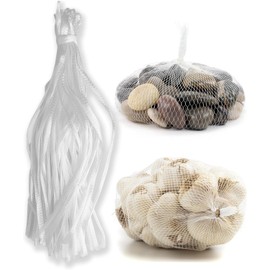 100 bolsas de ebullición de mariscos sin teñir de 24 pulgadas, bolsas de malla para cangrejo de cangrejo, marisco, cangrejo, hervidor, reutilizable, para almacenamiento de frutas y verduras