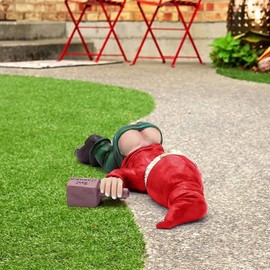 Creative Garden Gnomes Outdoor Gnome Statues Garden Gnome Crafts Garden Decor Funny Resin Statues (Red)