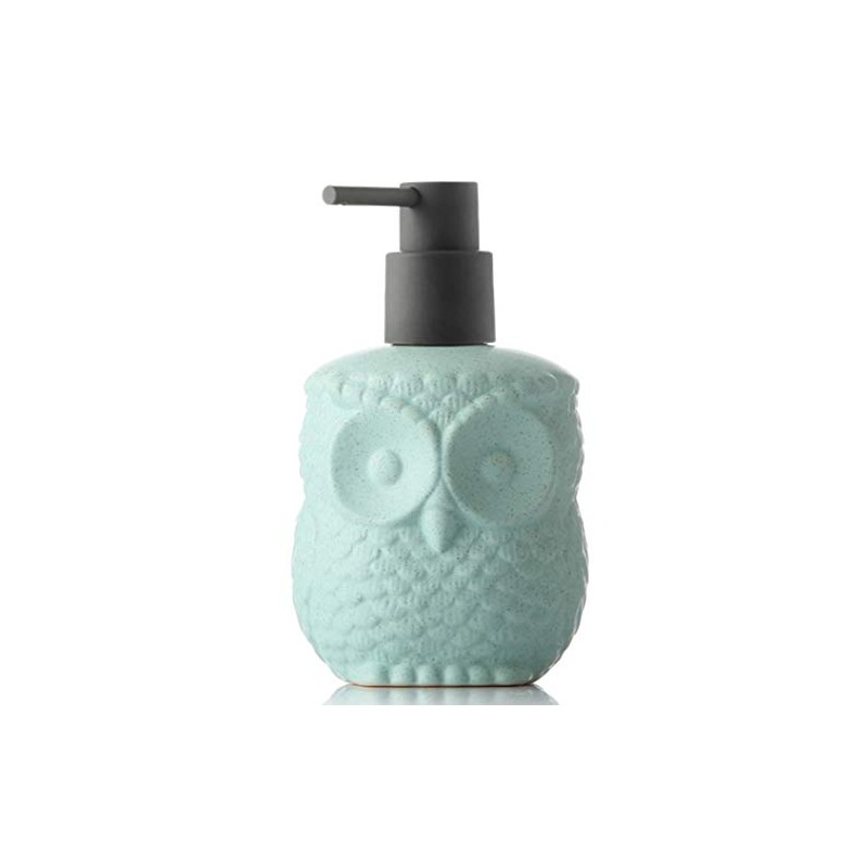 SELLONWANELO Cute Owl Dish Hand Soap Dispenser Pump Liquid Lotion