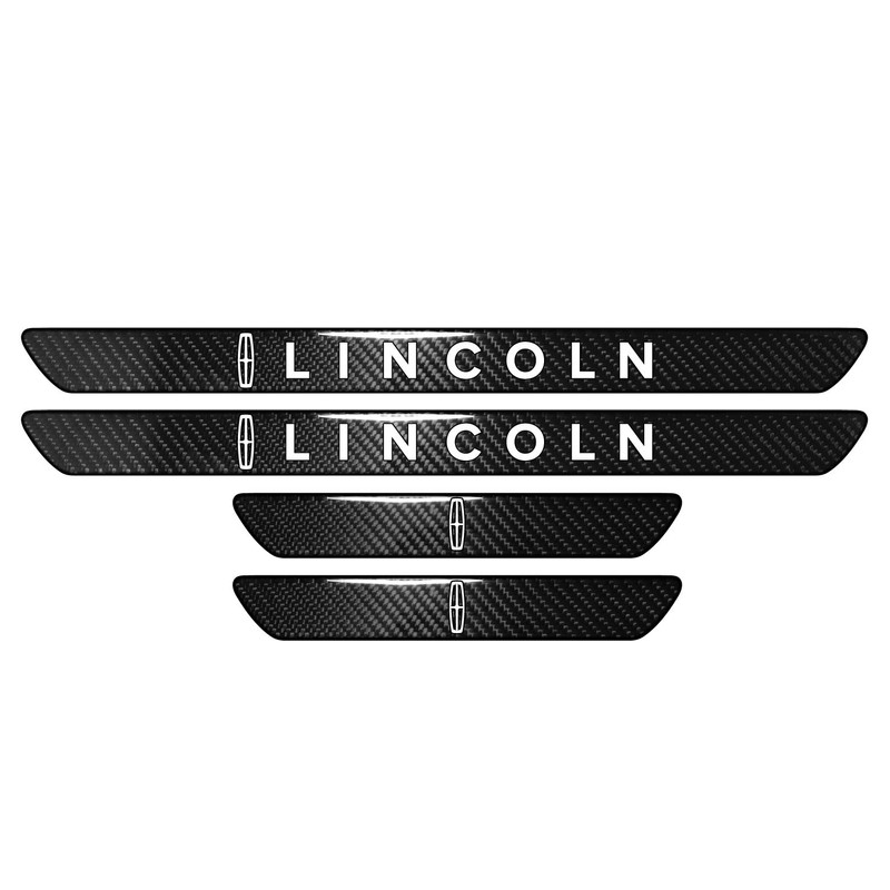 iPick Image Black Real Carbon Fiber 4 Pcs Universal Door