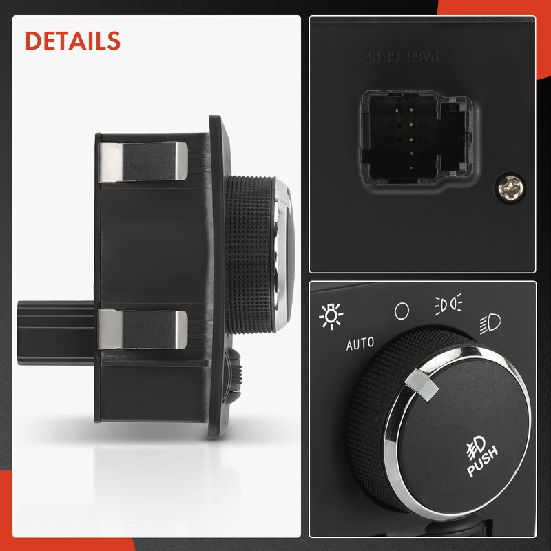 A-Premium Headlight Switch Instrument Panel Headlamp Dimmer Switch Compatible with