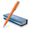 Gíabo High Quality Orange Stainless Steel Ballpoint Pen with Chrome
