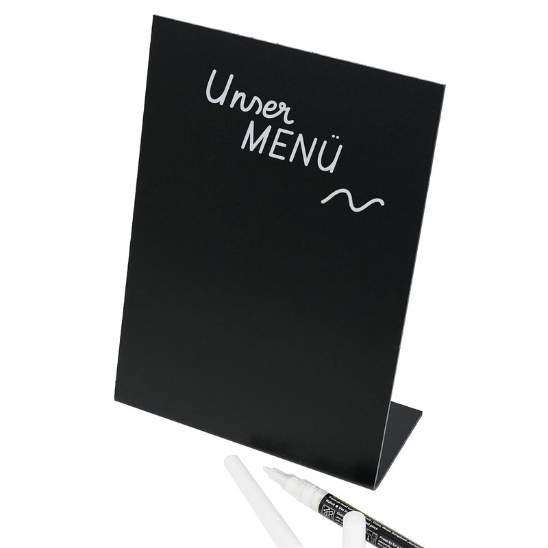 HMF 46432 Table Stand Chalkboard L Stand DIN A5 Black