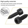 Qrity Pack of 20 Cylindrical Screws with Hexagon Socket, M3