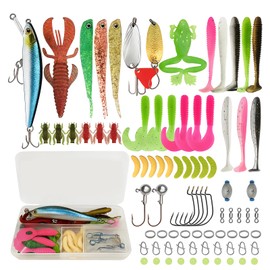 Pike Lures, 83-Piece Fishing Lures Set with Various Styles, Fishing Bait and Tackle for Freshwater and Saltwater, Ideal for Anglers and Enthusiasts