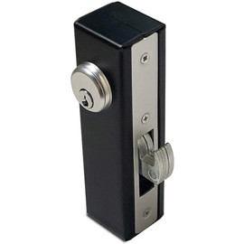 WELDANDFABSHOP Mortise Lock, Weld On Hook Lock for Rolling Gates/Sliding Gate, Double Cylinder, 1-1/8" Backset
