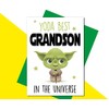 Grandson Birthday Card YODA Funny C824