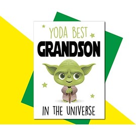 Grandson Birthday Card YODA Funny C824