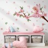 Pink Peach with Fairy Wall Decals for Girls Room, 30x60cm