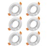 JOYINLED Pack of 6 Recessed Lisa White GU10 GU5.3 MR16