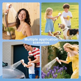 NEBELTREKK Portable Camping Shower with Light,2-in-1 Portable Shower for Camping,Carbon Filtration Shower,5 Gals Foldable Bucket, Rechargeable for Camping,Pet Bath,Gardening,Car Wash (Compact, Medium)