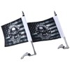 Trunk Lid Flag Pole Mount Kit with Homeland Security Flag