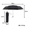 Asty ASP23MN55 Full Blackout Windproof Plain Black Coating Mini Folding