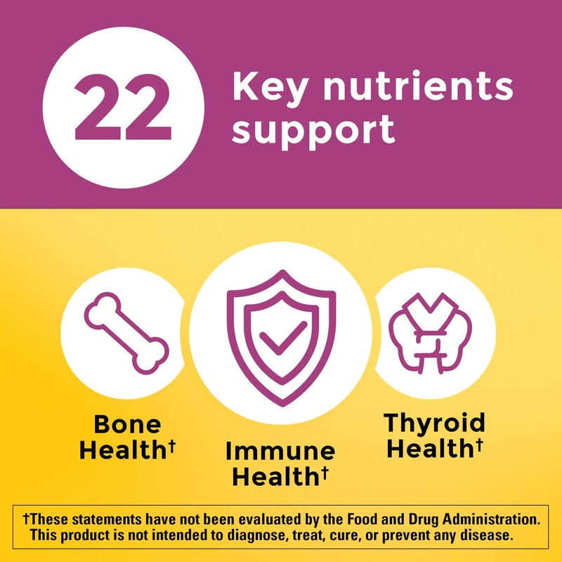 Nature Made Multivitamin For Women 50+ No Iron, Multivitamins for