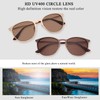 FaceWear Classic Round Retro Sunglasses UV400 Circle Lens Metal Frame