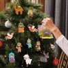 kockuu 12 adornos de Navidad para belén de Navidad, adornos