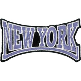 Klicnow New York Embroidered Patch 8cm x 4.5cm (3" x 1 3/4")
