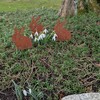 Garden Stake Easter Decoration Rabbit – Set of 3 Rust
