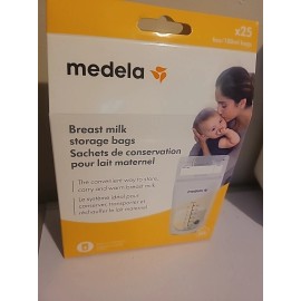 25ctMedela Breast Milk Storage Bags 6oz