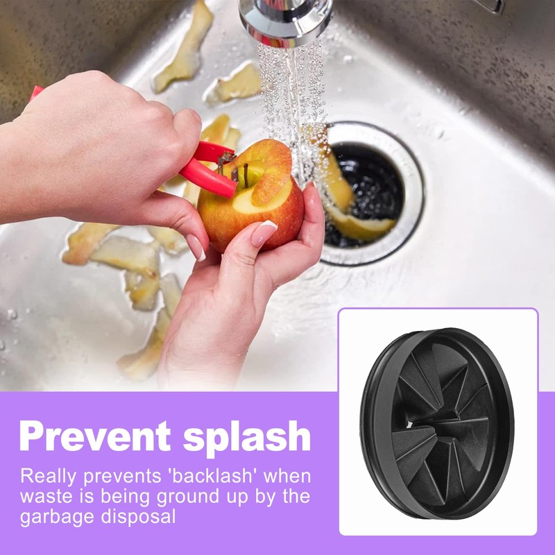 ZeriLion 2 Pack Garbage Disposal Splash Guard for 3-3/8 Inch