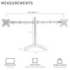 VIVO Dual LED LCD Monitor Mount, Free-Standing Desk Stand for
