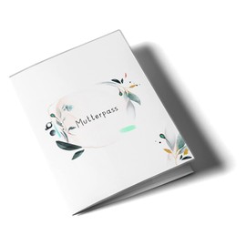 OLGS Maternity Log Cover 3-Piece Amazing Watercolour Protective Cover for Maternity Log Gift Idea Pregnancy and for Expecting Mothers (Maternity Log Cover without Personalisation, Watercolour 08)