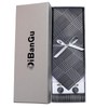 DiBanGu Plaid Ties for Men Silk Checkered Necktie and Pocket