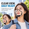 Transparent Mouth Mask for Cycling and Outdoor Wear – Clear