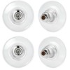 Earring Backs for Droopy Ears, DCRSLB 12PCS Dics Plastic Earring