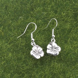 bobauna Hawaiian Ohana Means Family Hibiscus Charm Bracelet for Mom Sister Best Friends (Ohana Earrings)