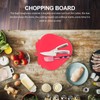 Luxshiny 2Pcs Cutting/Serving Board - Strawberry Shaped Chopping Board Plastic