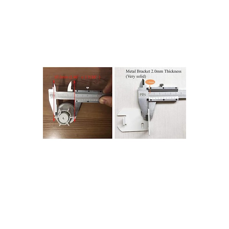 Vokowin 38mm Roller Blind Spares With Metal Bracket & Bead