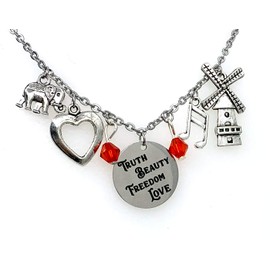 Moulin Rouge: The Jewelry Collection (Charm Necklace Truth Beauty Freedom Love)