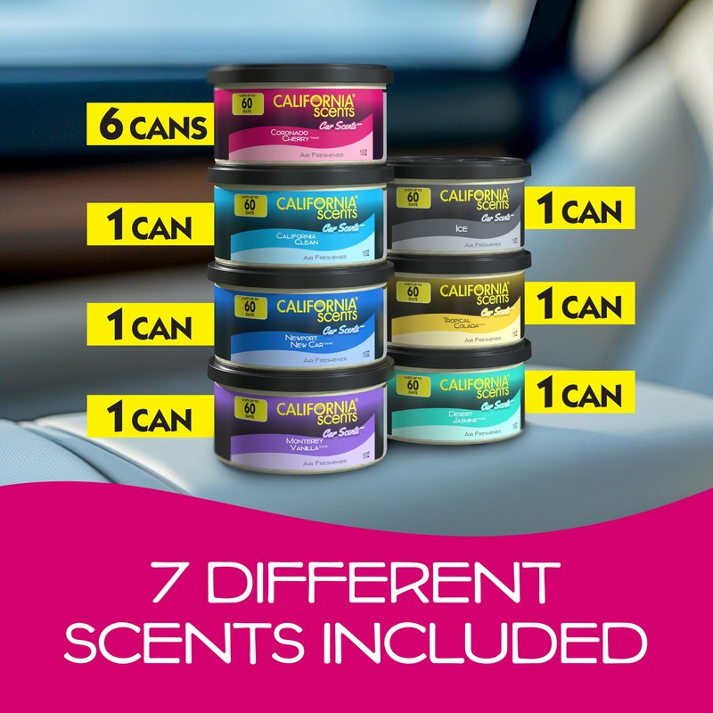 Can Air Freshener and Odor Neutralizer by California Scents, Set