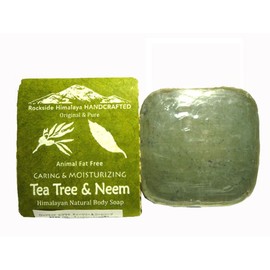 Ayurvedic Rockside Himalayan Tea Tree & Neem Soap 3.5 oz (100 g) TEA TREE & NEEM SOAP