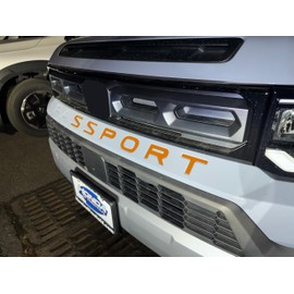 Limitless-Parts Front Bumper Letters Compatible with 2026 Honda Passport 1/16" ABS Plastic with Adhesive- Orange