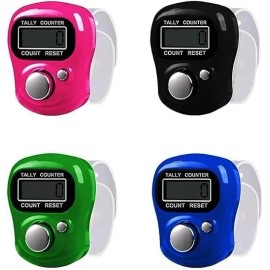FIOTOK Electronic Finger Counter,5 Digit LCD Electronic Digital Display Finger Hand Tal