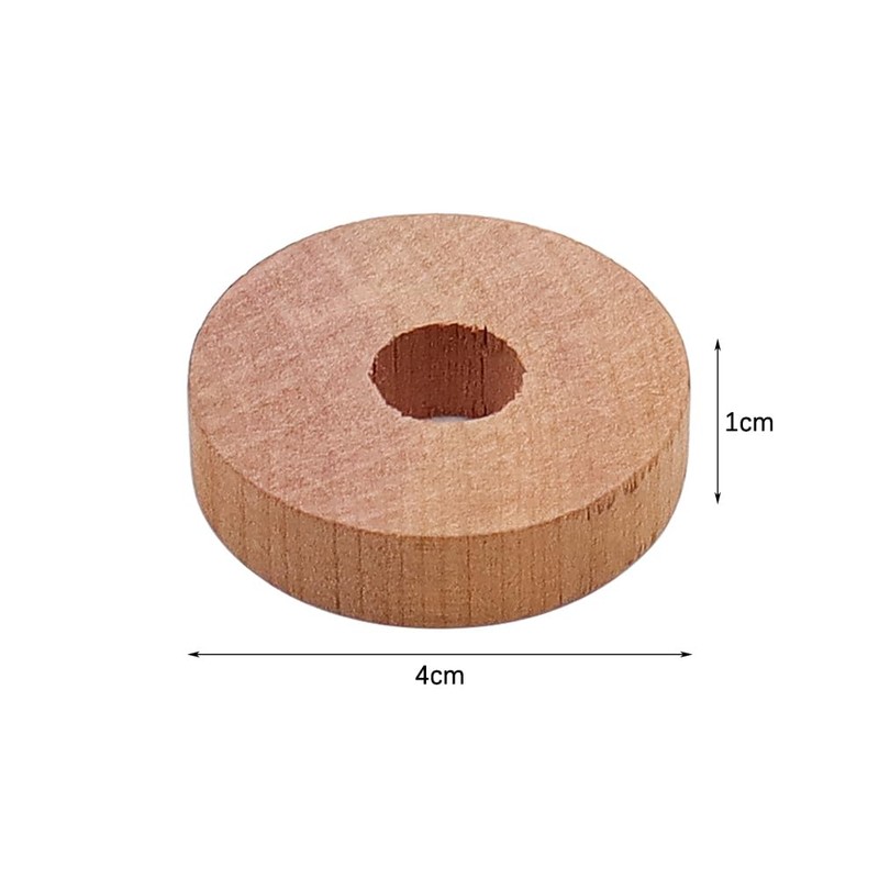 Hsthe Sea 12 Natural Moth Cedar Wood Blocks, Rings and