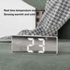 Digital Alarm Clock Temperature Display LED Mirror Electronic Clocks for