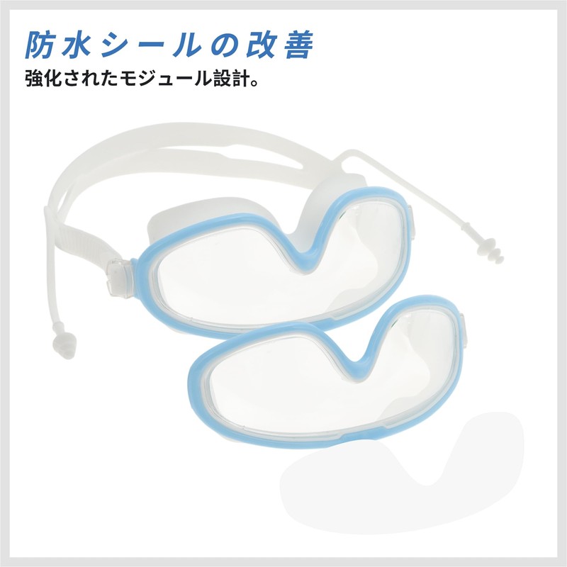 [RENEWREVITAL] ゴーグル 子供 水中メガネ 曇り止め スイミングゴーグル 水中ゴーグル 男女兼用 フリーサイズ 調整可能